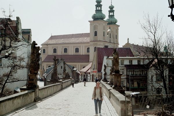 Foto der Figurenbrücke von Glatz